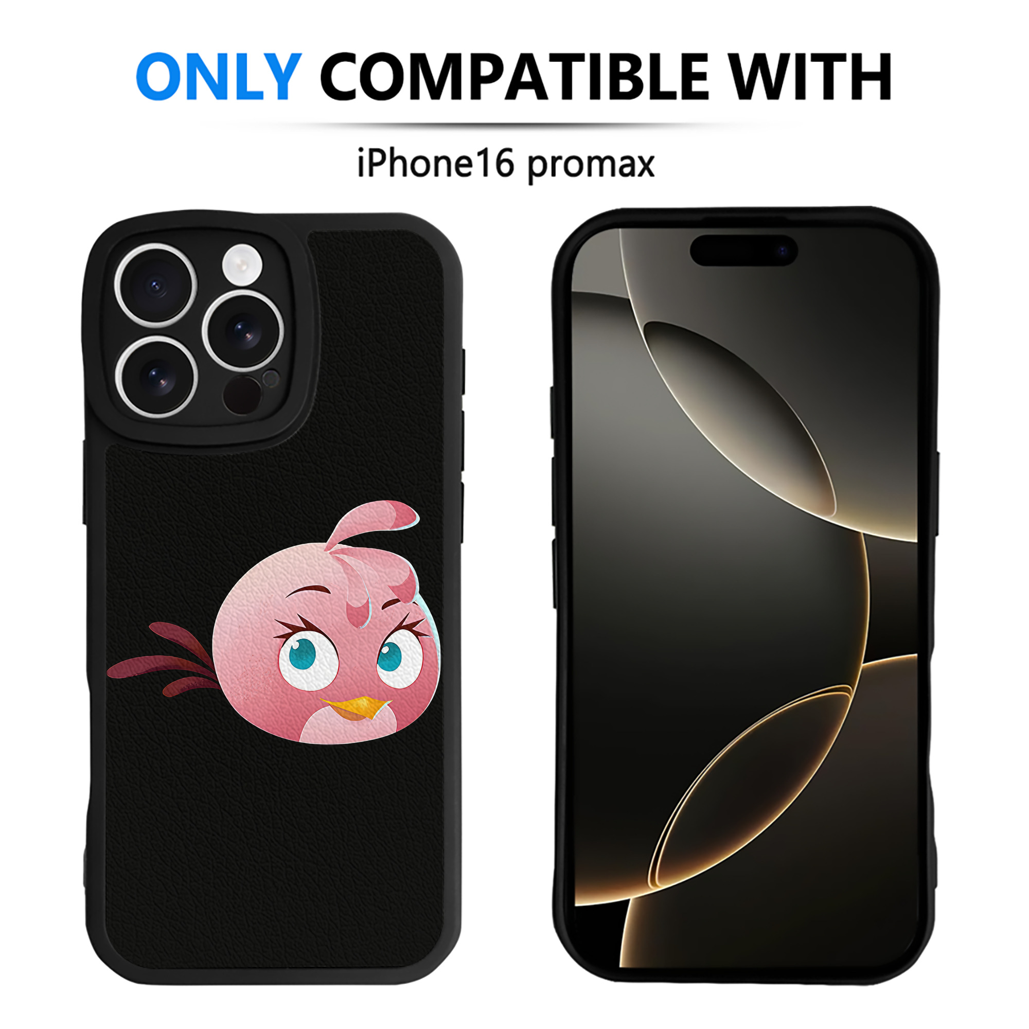 （画像用） Angry Birds アングリーバード 【iPhone 16シリーズ対応】シリコンスマホケース（レザー調） 材質：シリコン